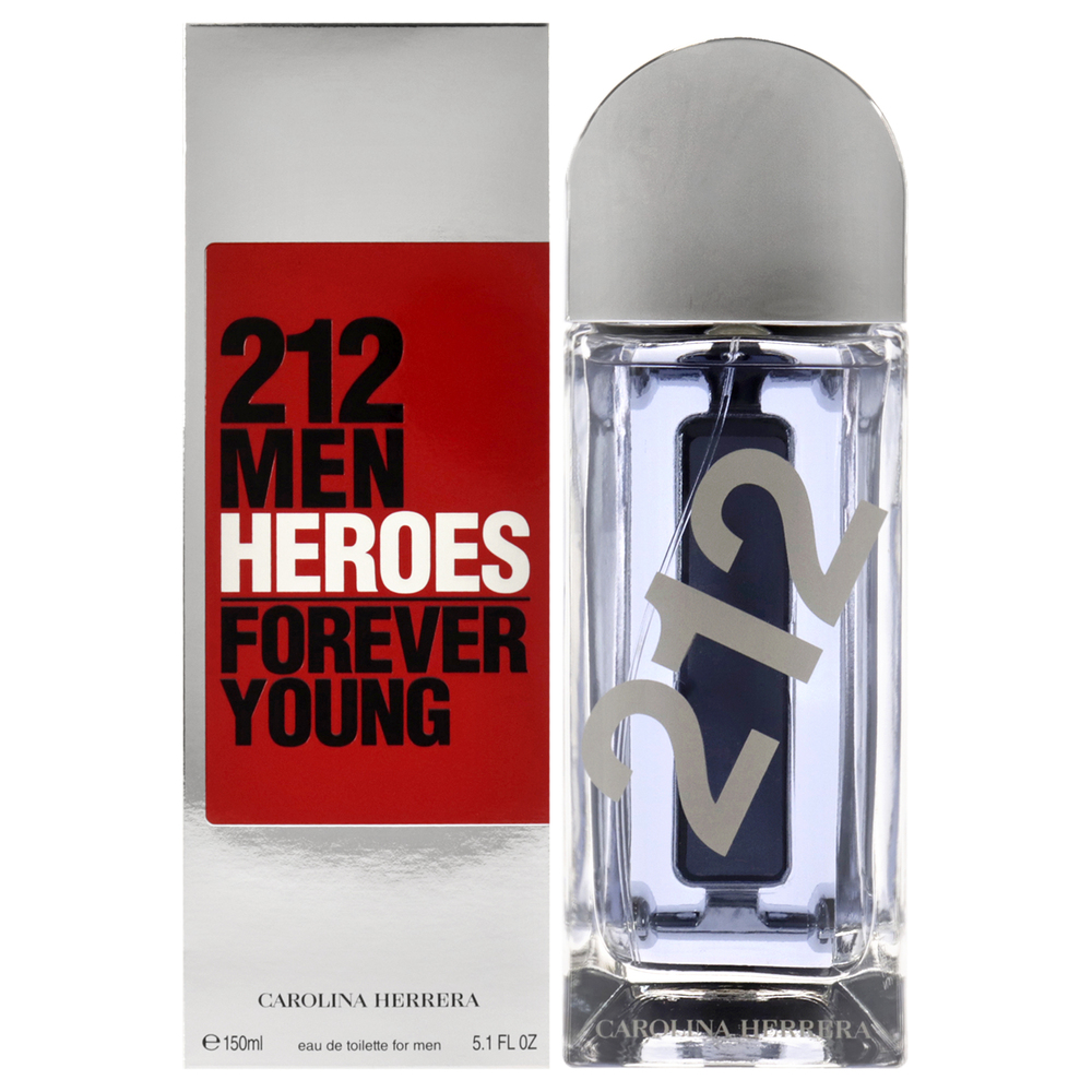 212 Men Heroes Forever Young by Carolina Herrera for Men - 5.1 oz EDT Spray
